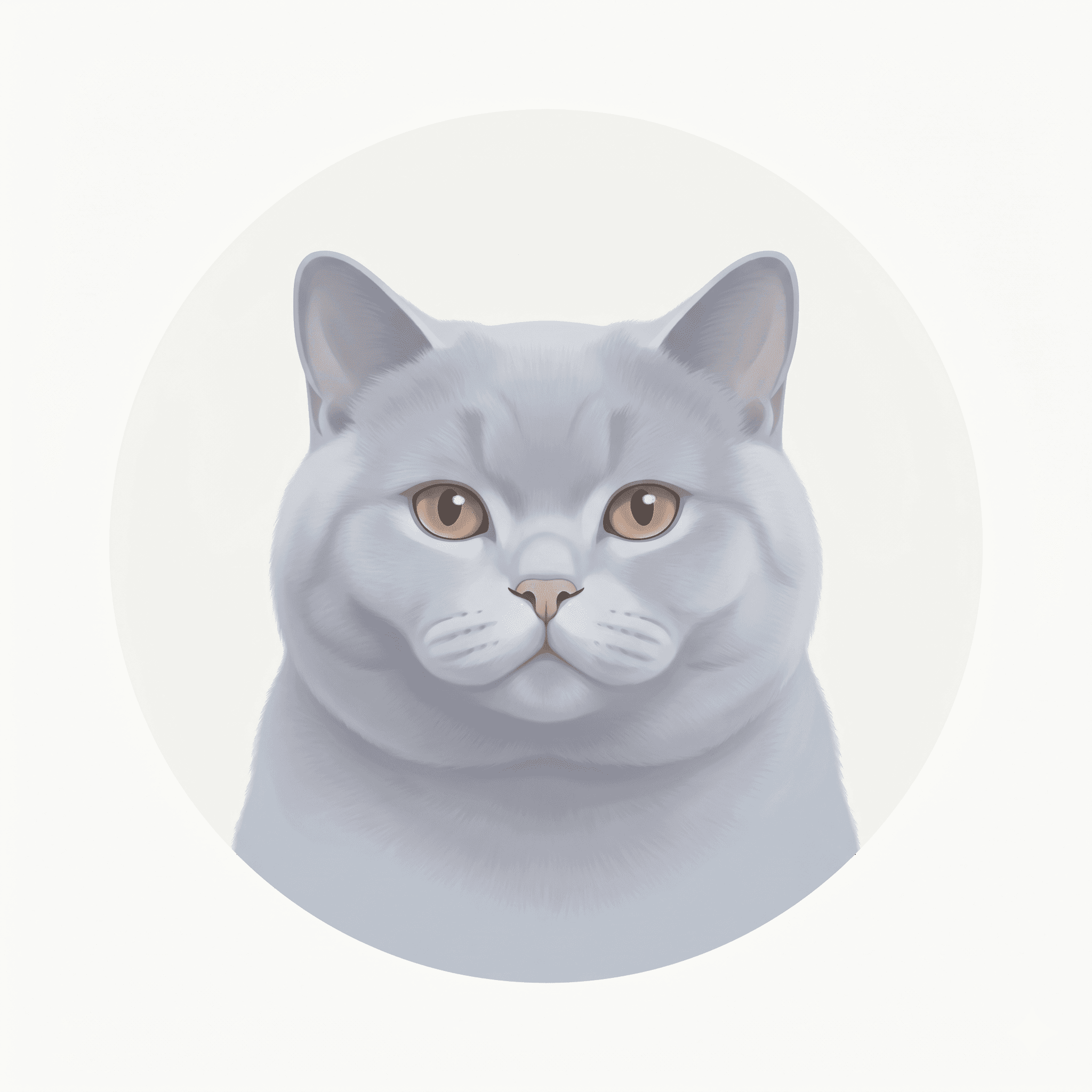 British Shorthair cat portrait